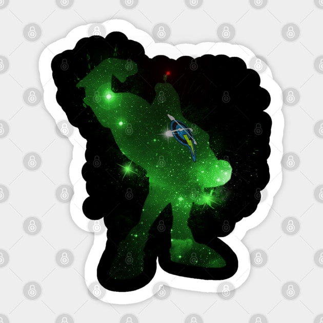 Hero of the Galaxy (Version 1) Sticker by Manoss